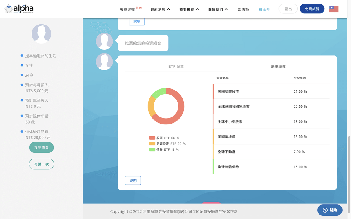 阿爾發機器人理財】介紹＆使用心得，直覺好操作．投資超簡單！ – 卡蘿旅遊生活札記