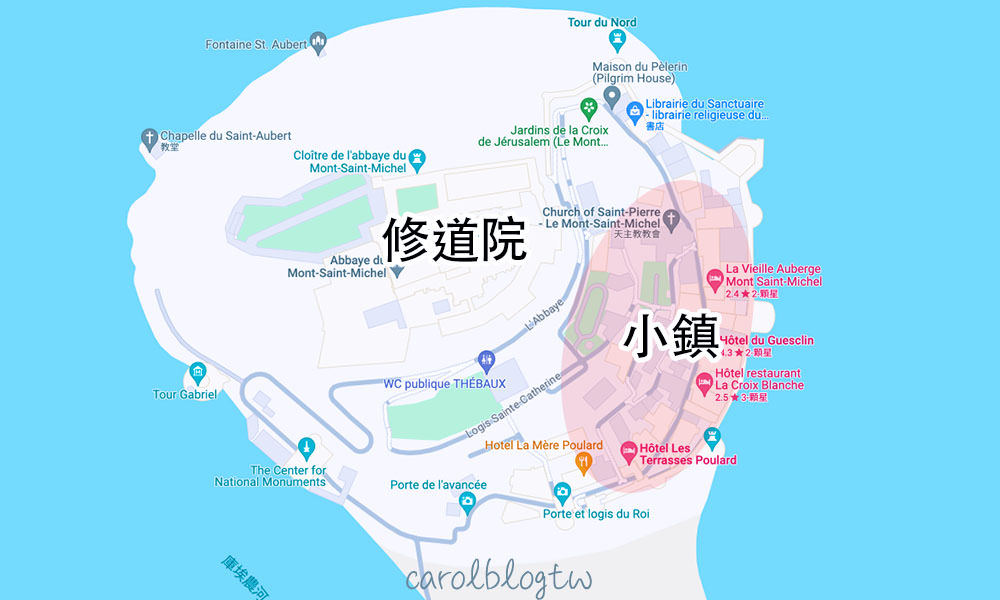 聖米歇爾山地圖