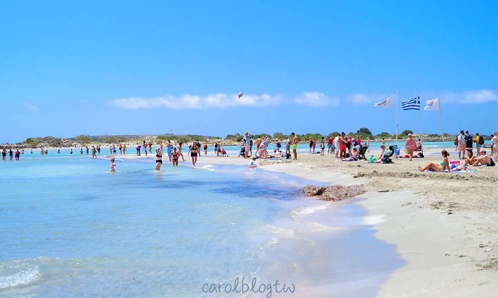 克里特島粉紅沙灘Elafonissi Beach