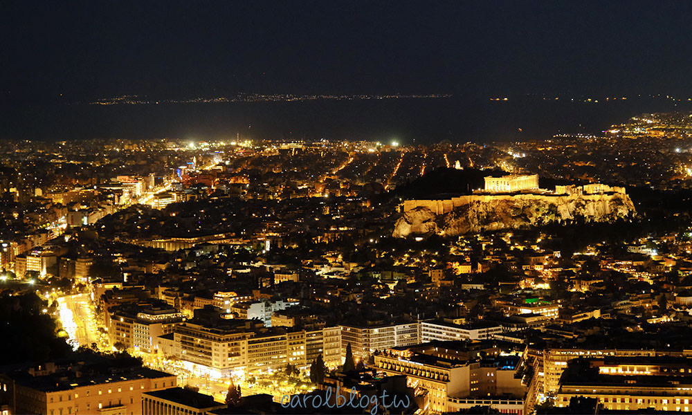 利卡維多斯山丘眺望雅典夜景