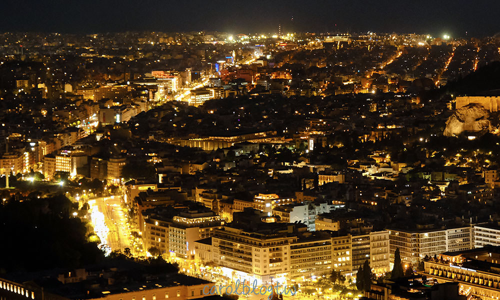 雅典夜景觀賞景點
