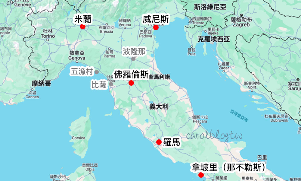 佛羅倫斯地理位置