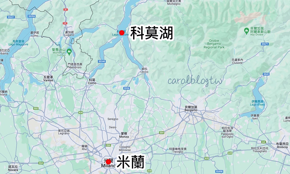 科莫湖地理位置