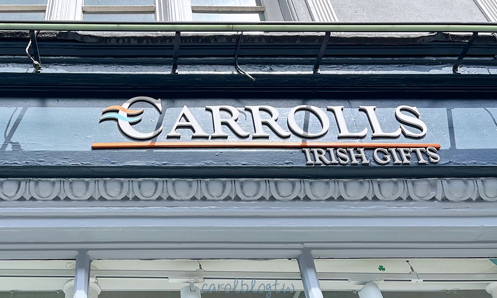 愛爾蘭紀念品店推薦Carrolls