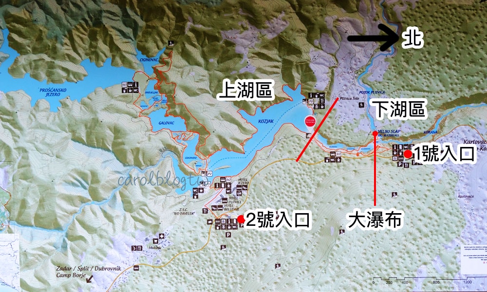 十六湖國家公園地圖