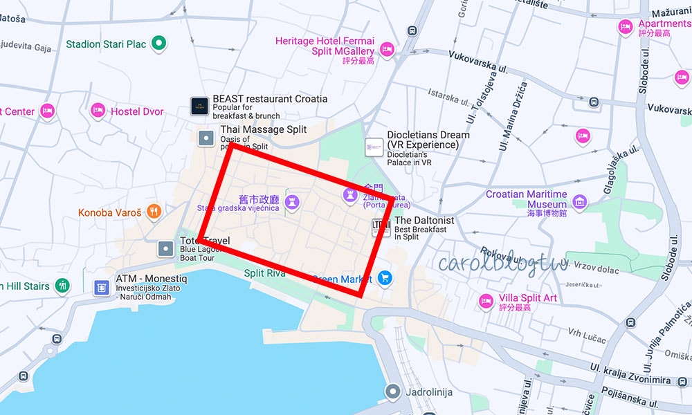斯普利特住宿地點