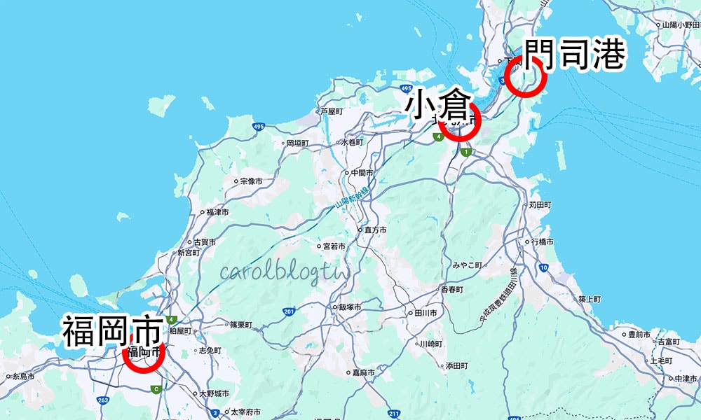 北九州地圖