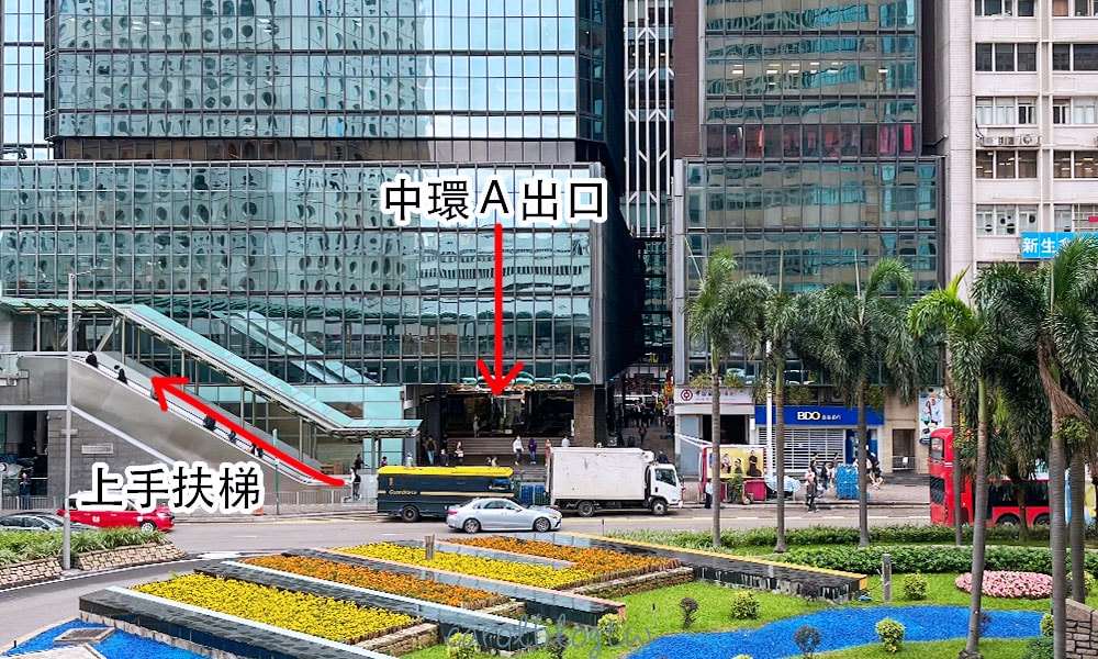 中環站出口去中環碼頭