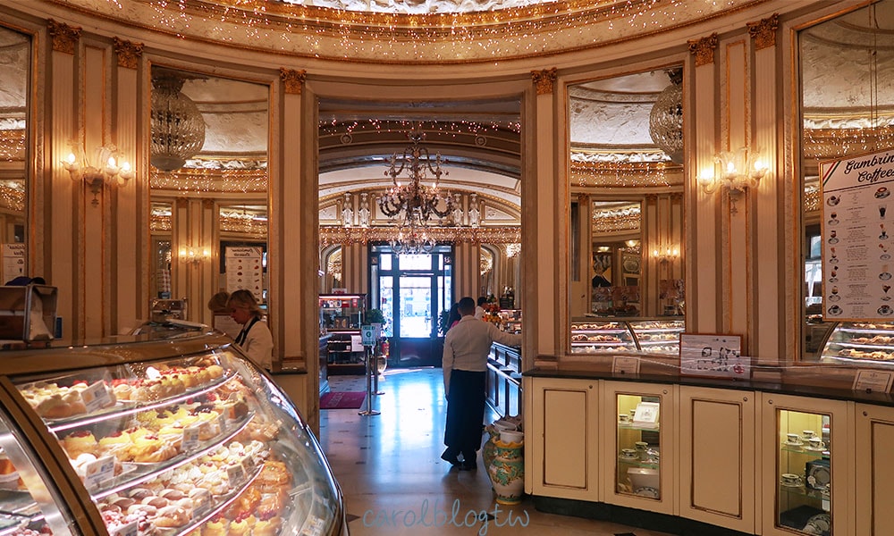 Read more about the article 【Gran Caffe Gambrinus】菜單、用餐空間：平價世界最美咖啡廳