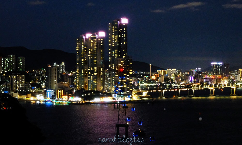 在松島看釜山夜景