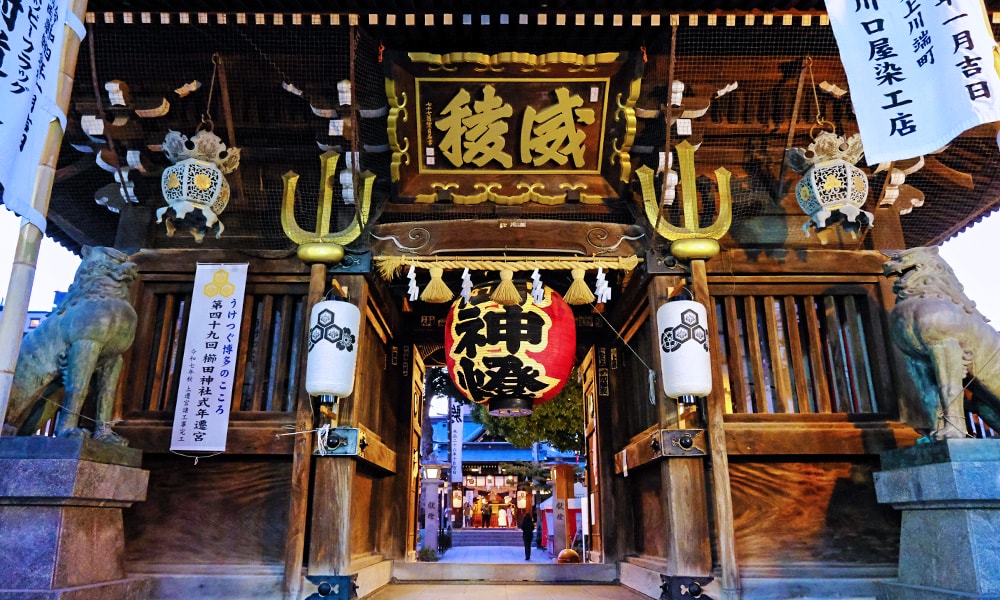 福岡景點櫛田神社