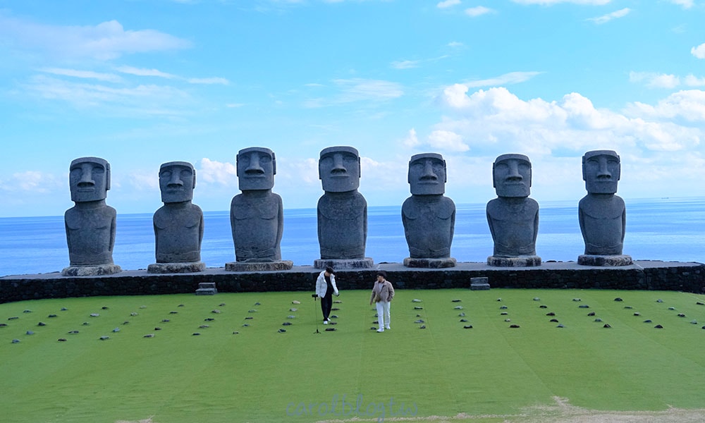 日南太陽花園 復活節島授權石像