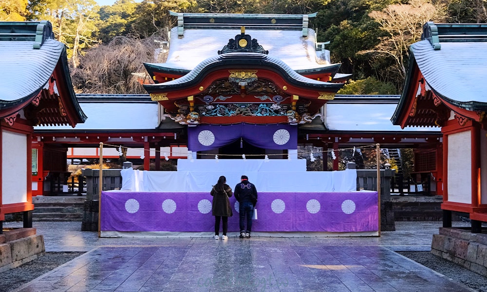 霧島神宮正殿建築