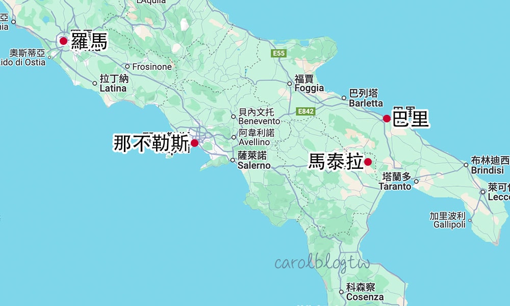 馬泰拉地理位置