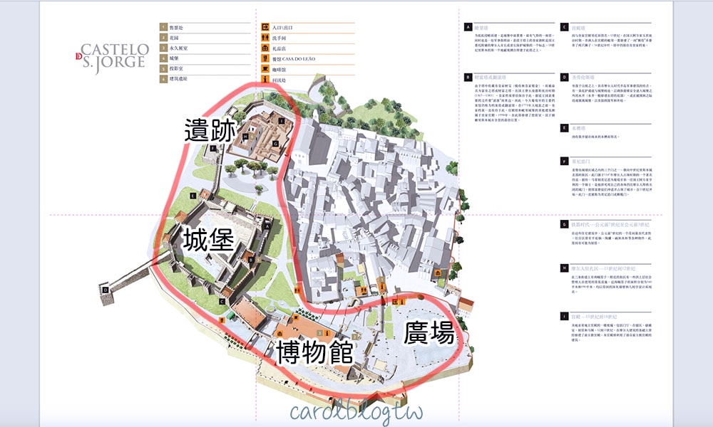 聖若熱城堡地圖