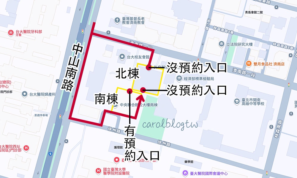 辦護照大樓地圖入口