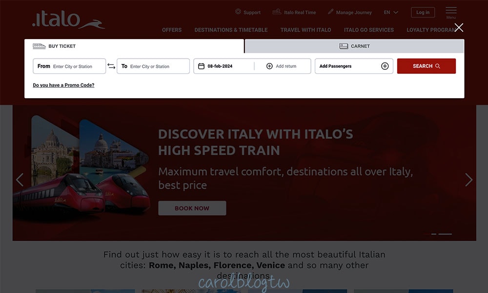 italo 搜尋框