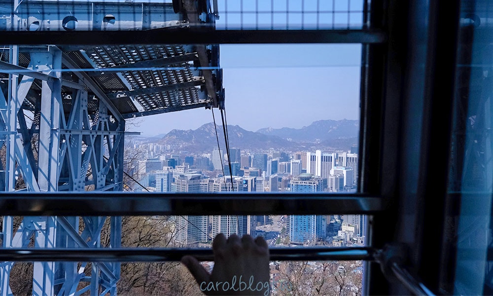南山纜車上的景色