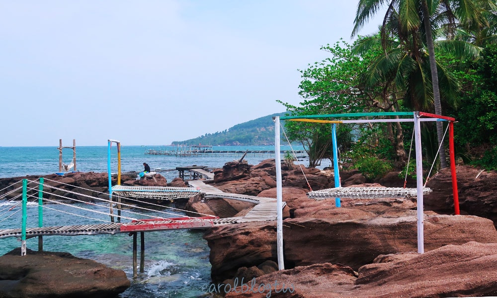 富國島離島的沿海步道