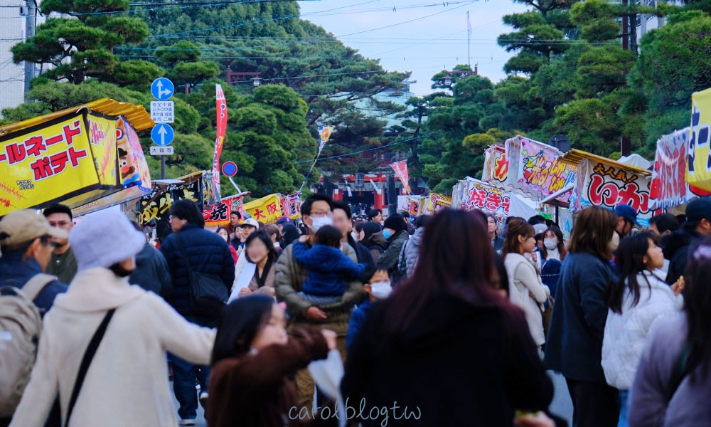 藤崎八旛宮參道攤位