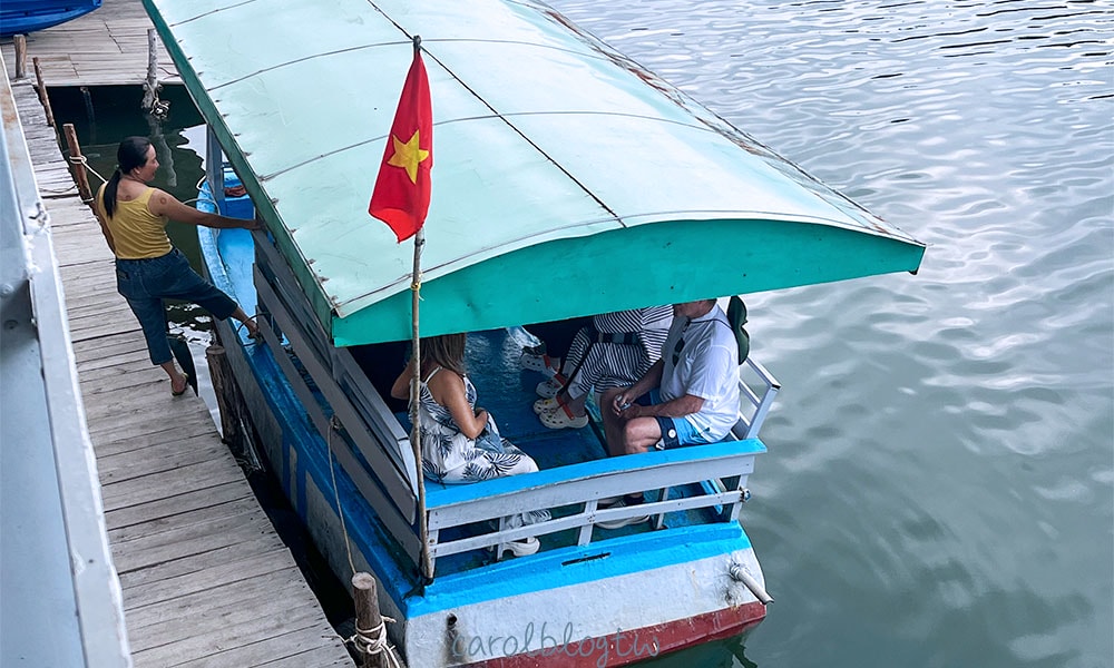 富國島獨木舟替代方案是搭船