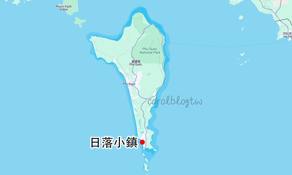 日落小鎮地理位置