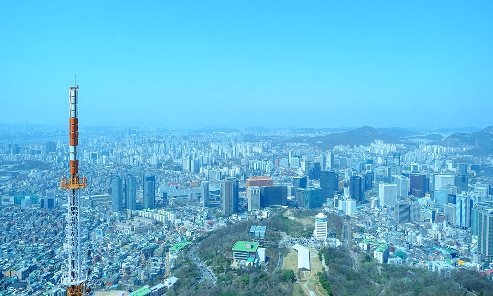 首爾塔觀景台風景