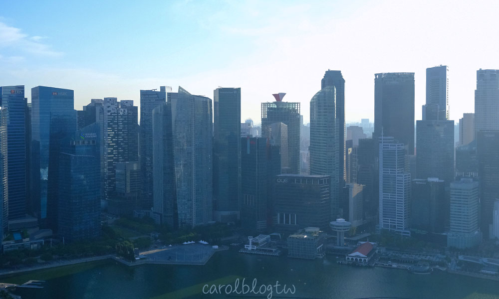 空中花園觀景台看新加坡高樓大廈