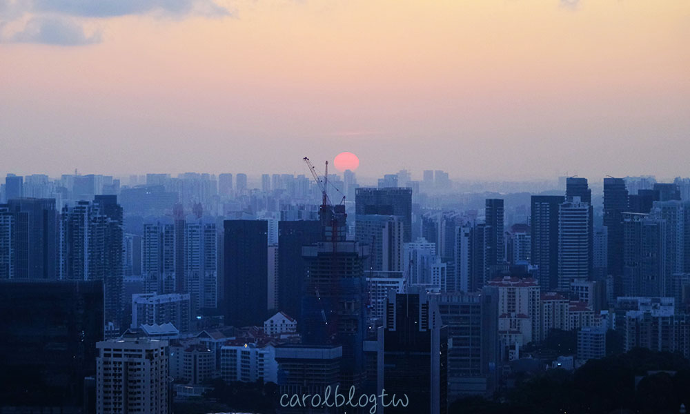 金沙空中花園高空觀景台日落