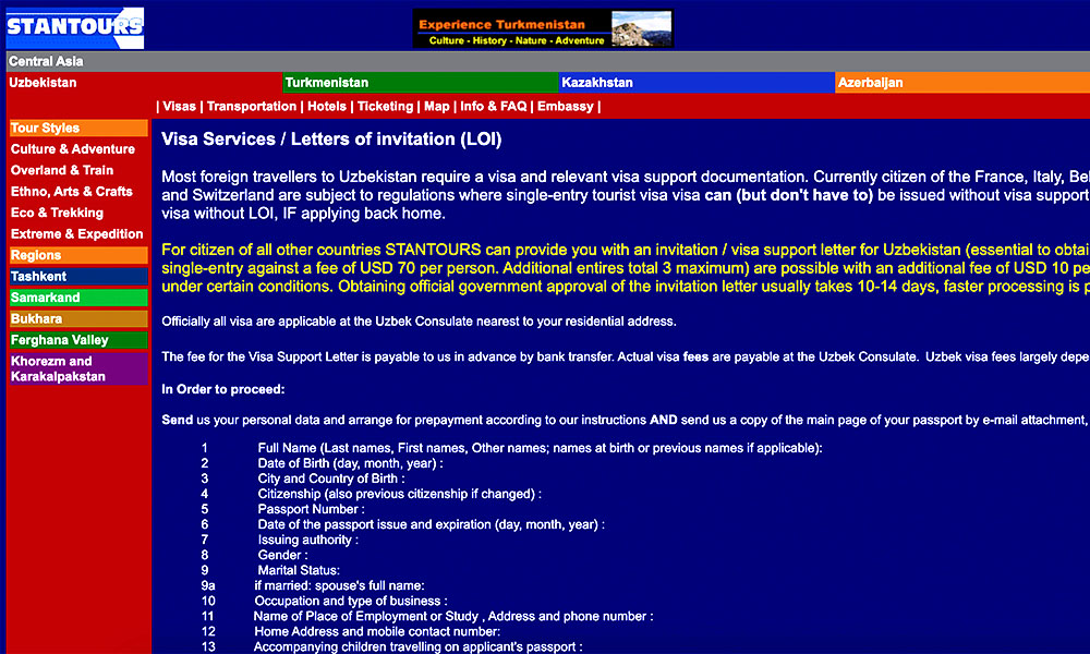 2025烏茲別克簽證申請攻略|2種方式、邀請函申請、實際入境經驗分享 - 第3張圖 烏茲別克邀請函旅行社推薦