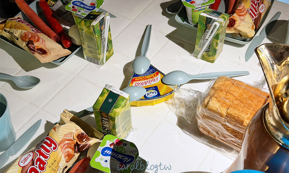 土庫曼露營早餐