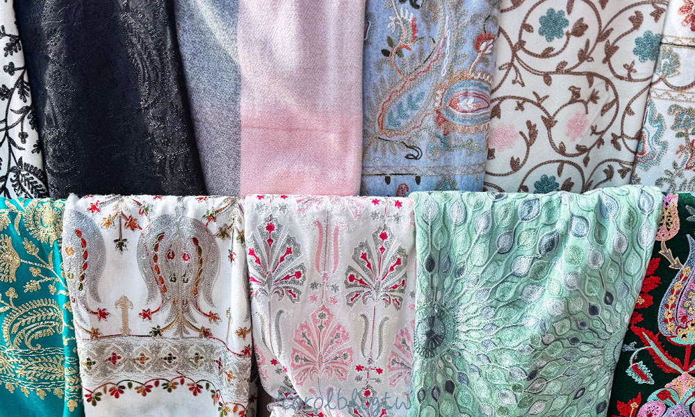 烏茲別克必買刺繡圍巾