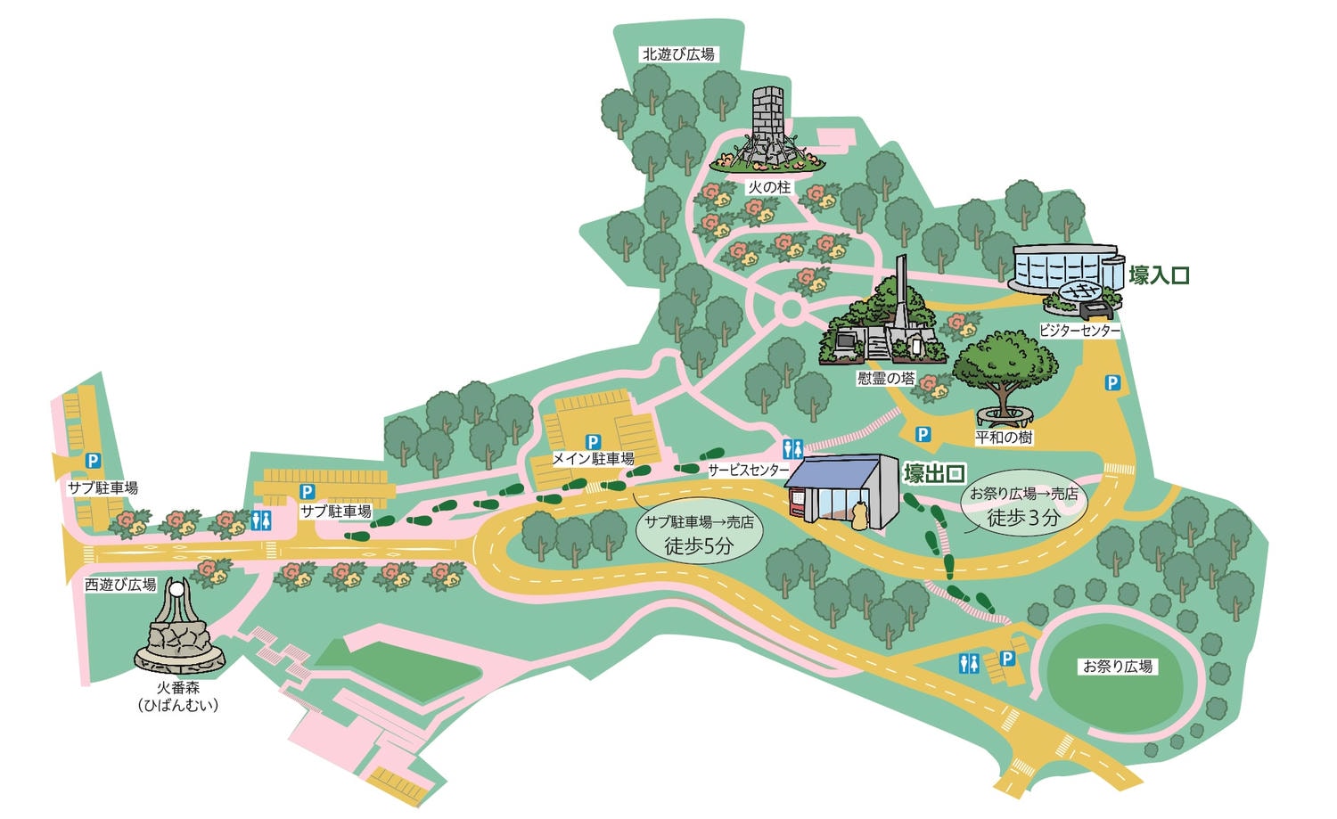 沖繩舊海軍司令部壕|門票價格、交通方式、超震撼的沖繩景點 - 第2張圖 沖繩舊海軍司令部壕地圖