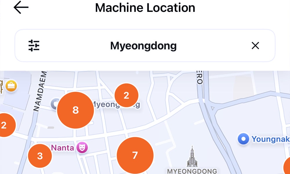 WOWPASS領錢教學|詳細領錢過程、APP驗證碼取得、手續費說明 - 第2張圖 WOWPASS 機器地點查詢
