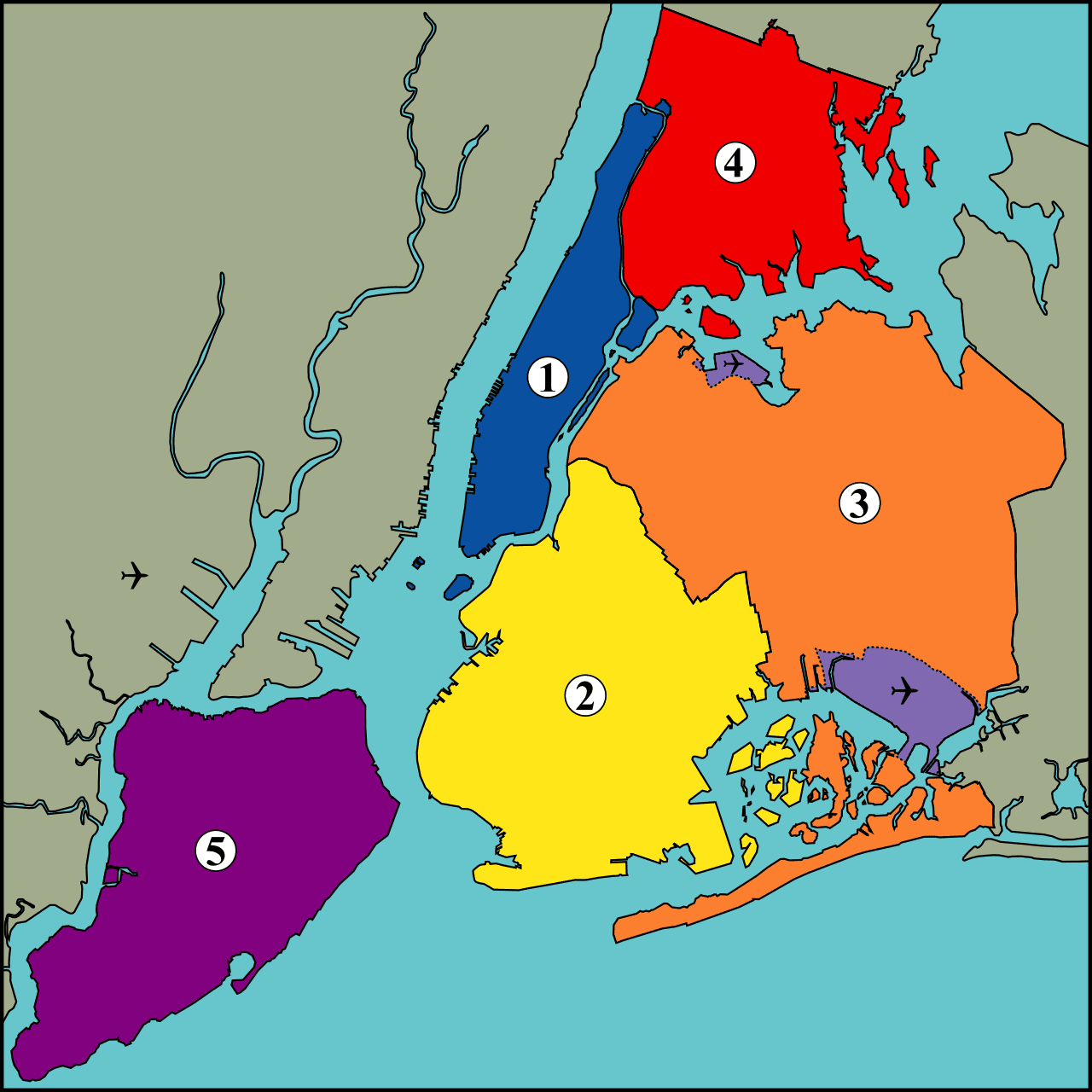 紐約市行政分區