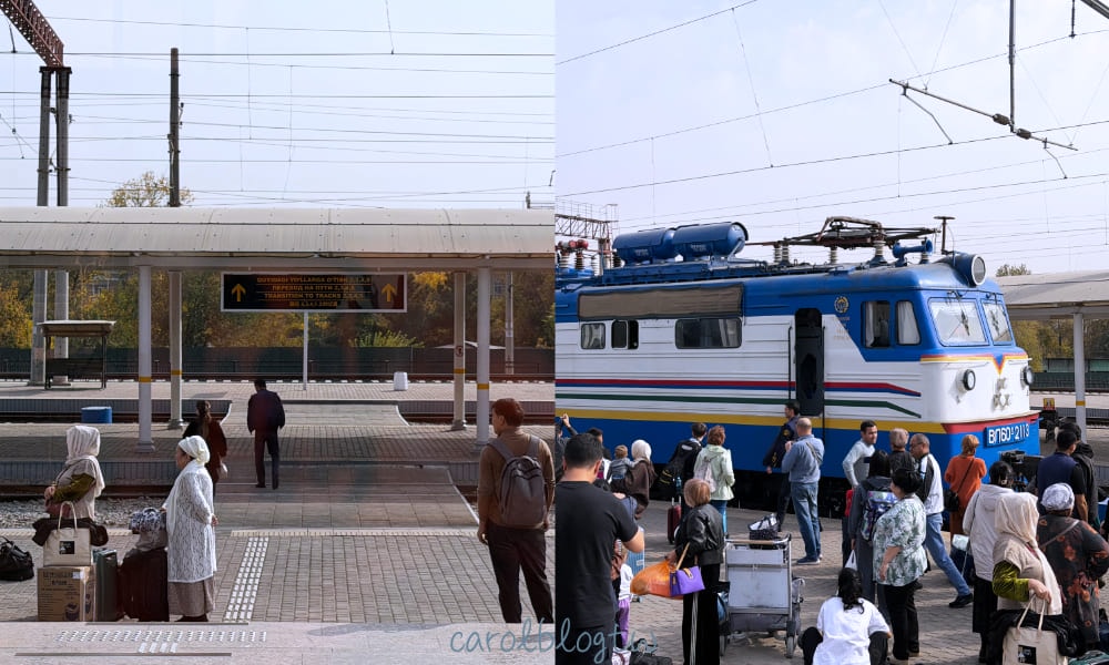 烏茲別克火車上車